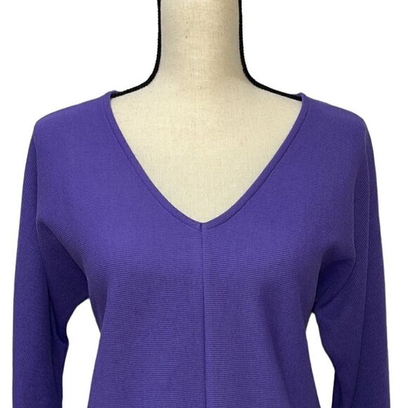 Alfani Ribbed Knit Long Sleeve Top - Picture 4 of 10